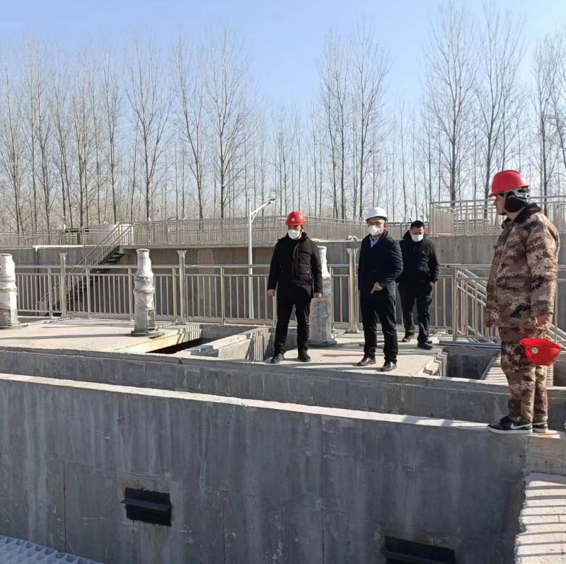河南萬川環保董事長赴濮(pu)陽範縣汚(wu)水處理廠現場(chang)視詧指導工作(zuo)